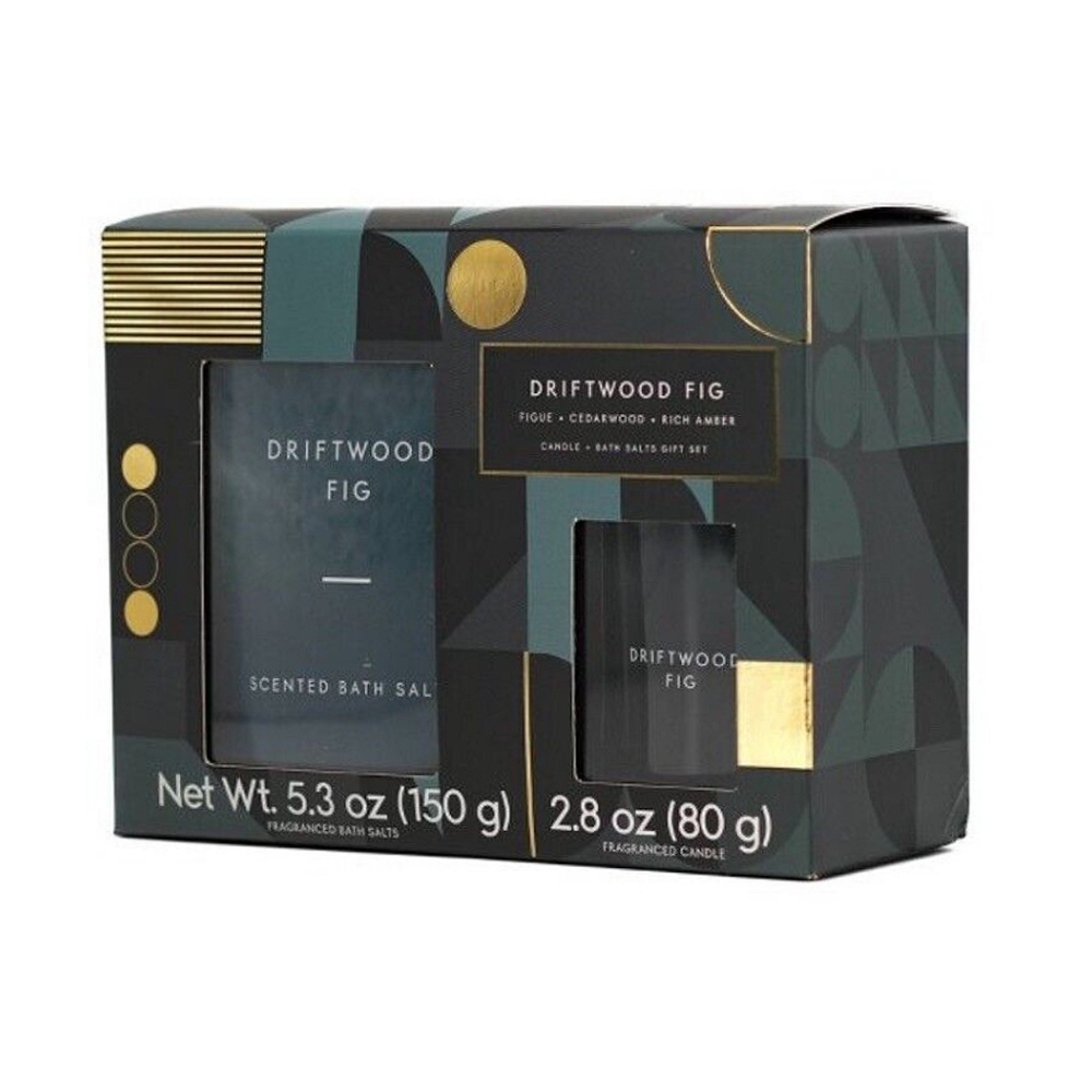 Landon Tyler NWT Driftwood Fig Candle & Bath Salt Gift Set
